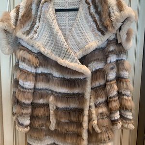 Stunning Reversible Fur Jacket with Pockets